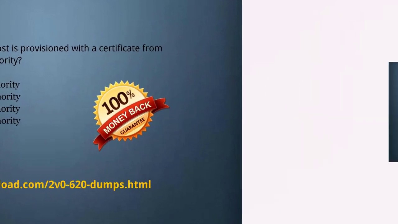 Tips To Pass VMware 2V0-620 Final Exam | Real Exam Dumps