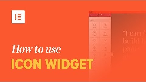 How to Add Icons in WordPress With Elementor
