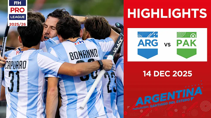 Argentina vs Pakistan (M) | Full Highlights | FIH Hockey Pro League 2025-26 | 14 December 2025