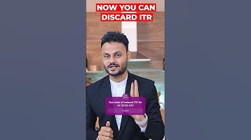 Now you can Discard your Income Tax Return | New Function on income Tax Portal #income #tax
