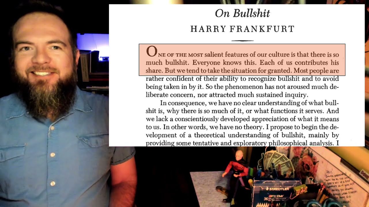 Critical Thinking Basics: On Harry Frankfurt's "On Bullshit"