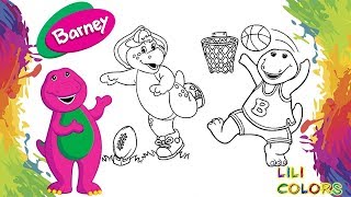 Pintar Desenho Do Barney E Seus Amigos Desenho Para Criança Em Portugues