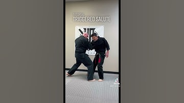 Tutorial: Defending against a push or grab: Triggered Salute #shorts