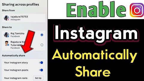 How To Enable Automatically Share On Instagram | Instagram Auto Share On Facebook