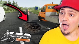 Naprawiam [NIEMIECKIE] autostrady i *ŁATAMY DZIURY* w STRAßENMEISTEREI SIMULATOR 😁 screenshot 2