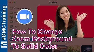 How to Change Zoom Background to Solid Color | Zoom | Webinar Tutorial