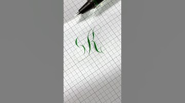Letter “K” in Calligraphy #shorts #calligraphy #handlettering #copperplate #flourishing