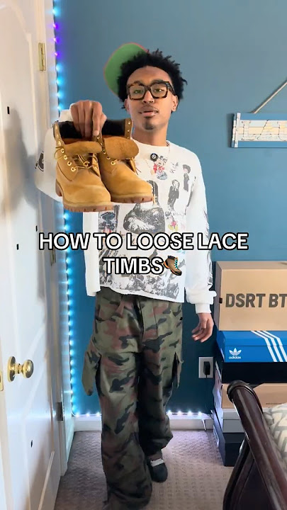 How To Loose Lace Timberland Boots🥾 #timberlands #timberlandboots  #howtotutorial #streetfashion