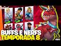 BUFFS E NERFS DA TEMPORADA 8 DO MARVEL RIVALS