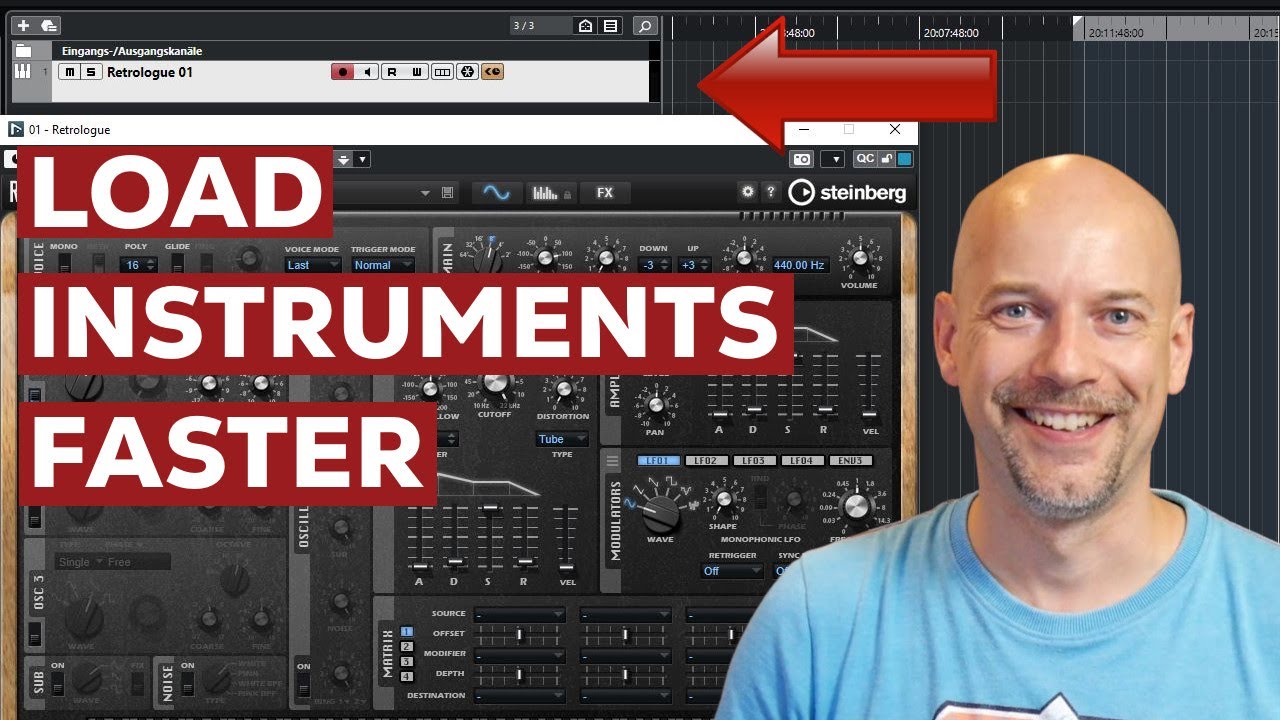 Load instruments faster in Cubase - YouTube