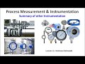 Process Measurement & Instrumentation Lecture 06 - Other Instrumentation Summary