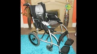Karma Ergo Lite Lightweight Wheelchair Transit Mobility Disabled KM-2501 VGC