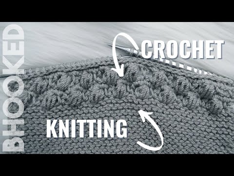 Knit and Crochet In the SAME Project! on B. Hooked TV