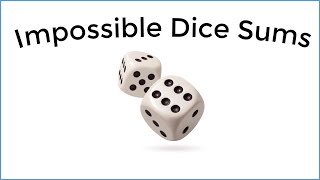 Math Magic - How To Prove Fair Sums Are Impossible From Unfair Dice