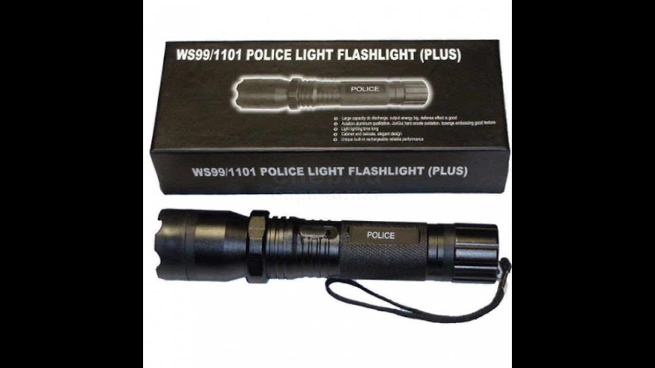 Обзор фонарика шокера Police 1101 - YouTube