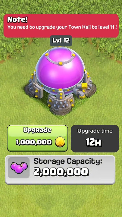 Elixir storage transformation! Clash of Clans