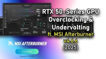 RTX 50 GPU Overclocking & Undervolting Guide ft. @Luckyn00bOC   with MSI Afterburner (2025) | MSI