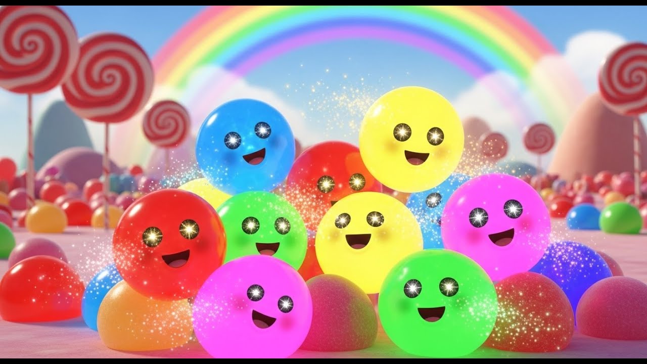 Jellybean Colors Everywhere | Nursery Rhyme Song for Kids