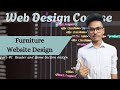 Furniture Website Design with HTML &amp; CSS ||  Part - 01