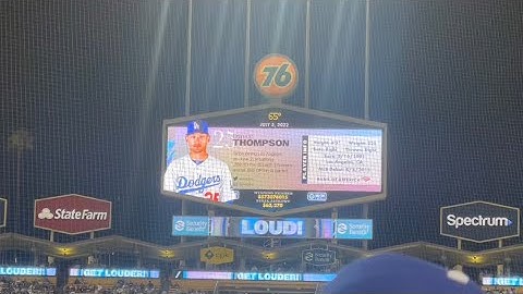 Trayce Thompson And The Sounds Of Dodger Stadium