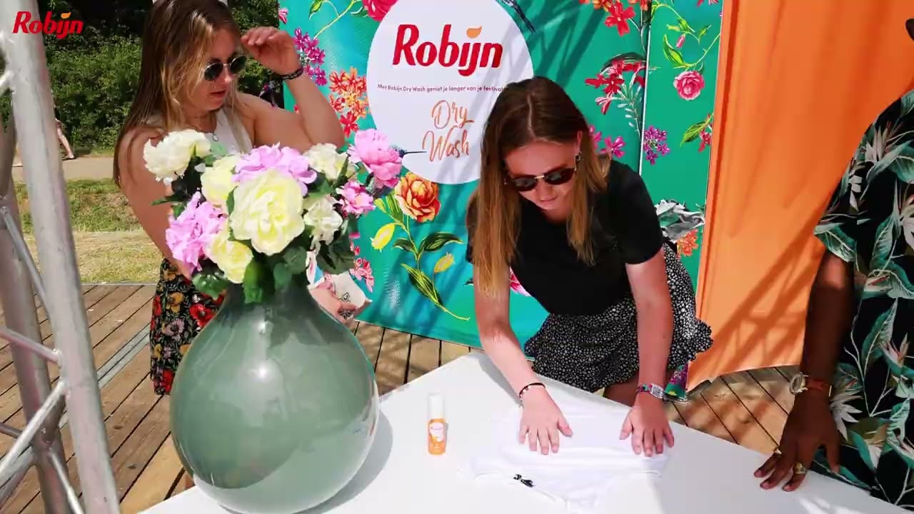 Robijn Dry Wash festival activatie