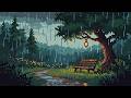 Soft Rain in a Quiet Park ☔ | Relaxing Ambient (Chiptune &amp; Lofi Texture)