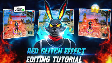 Viral 🔥Red glitch effect 🤯 editing tutorial like @BONEX4_FF || Bonex ff editing tutorial 