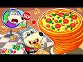 A Torre de Pizza ataca o Wolfoo! 🍕😱 O perigo de comer demais | Wolfoo em Português