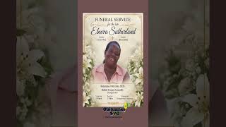 Elnora Sutherland | Funeral Announcement #ObituariesSVG #Obituaries #SVG