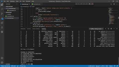 Inventario en Python