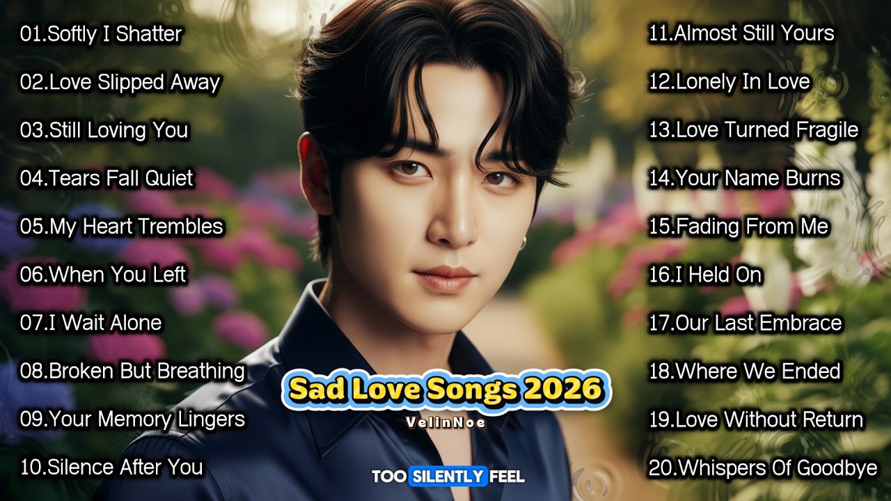 Tears Fall Quiet | Sad Love Songs 2026 💔Beautiful Emotional Sad Songs Playlist | Heartbreak Slow POP