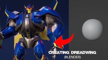 Blender - Modeling Dreadwing from | Transformers prime | (Time lapse)