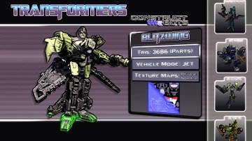 Transformers Construct Bots App Blitzwing Character Model Sheet Jet Mode