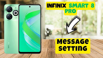 Message setting Infinix Smart 8 Pro || How to set message settings || How to use message