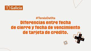 Diferencias entre las fechas de tu tarjeta de crédito #TenésDatita