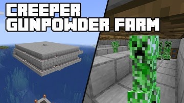 Creeper Gunpowder Farm - Minecraft 1.15/1.16 Tutorial (Java Edition)