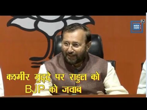 Kashmir मुद्दे पर Rahul Gandhi को BJP ने लताड़ा कहा- राहुल को मांफी मांगनी चाहिए.. breaking free