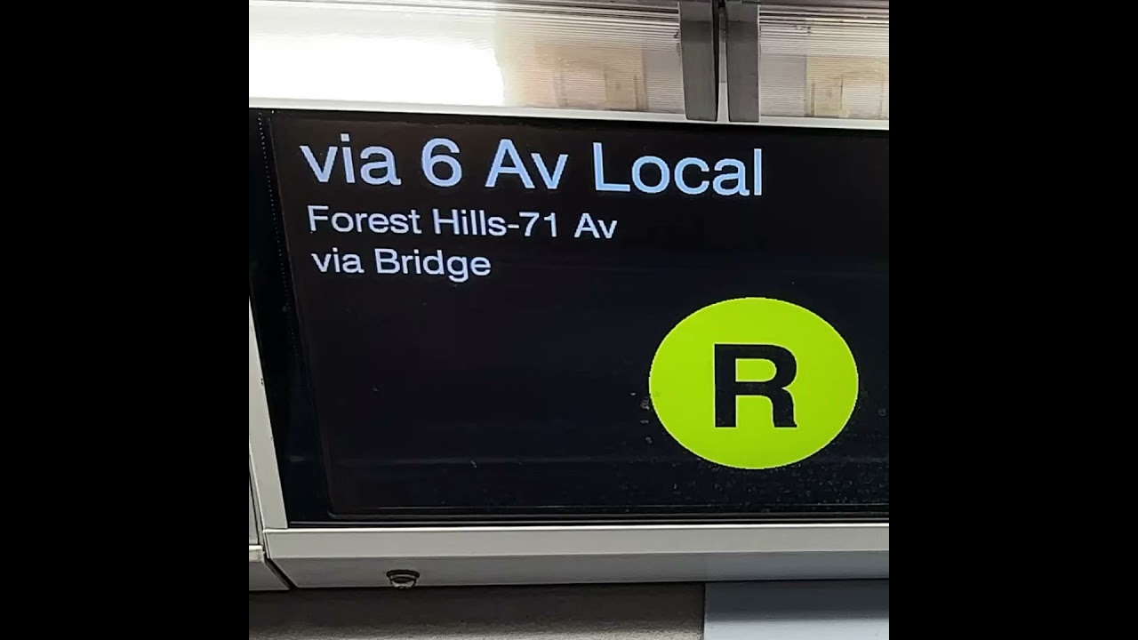 R179 (R)  - via Bridge / 6 Av to Forest Hills announcement 