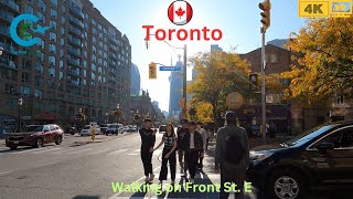 Walking Tour Toronto Front Street East 4K | Virtual Tour Downtown Toronto Canada