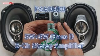 🔊 🔊 PAM8403 👌🏻👌🏻 | 3W + 3W Stereo Amplifier | How to connect PAM8403 & Avoid Noise