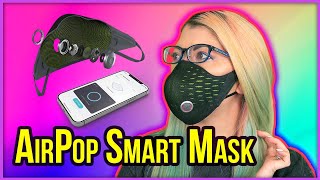 AirPop Active Plus Halo Connected Smart Mask Review - It Tracks Breathing! Is It Glasses Friendly? screenshot 2