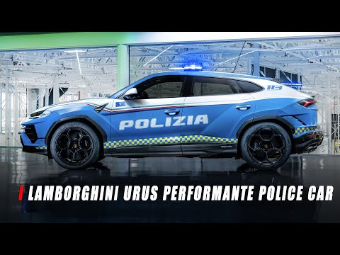 Auto della polizia italiana Lamborghini Urus Performante
