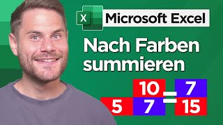 Summe Nach Farbe Der Zelle In Excel Tabellen