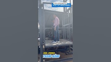 Thang nâng hàng hóa mini 1000- 2000kg trong nhà máy, lắp đặt nhanh gọn, tiện lợi 📞 098.626.3456