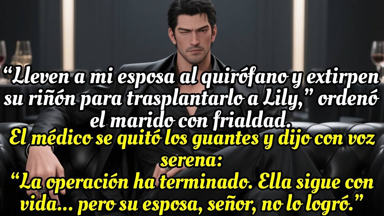 “Lleven a mi esposa al quirófano y sáquenle el riñón, désenlo a Lily,”