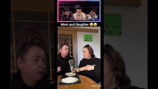 Mom VS Daughter Kitchen Prank Gone Wrong! 😂🤦♀️ #prank #funny #momdaughter #shorts