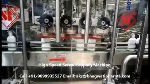 Linear Screw Capping Machine for Handwash bottle, Screw Capping Machine