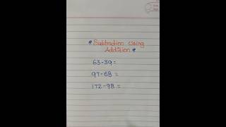Subtraction using Addition 📚like and subscribe for more content📚🚀Drop your answer before scrolling🧠