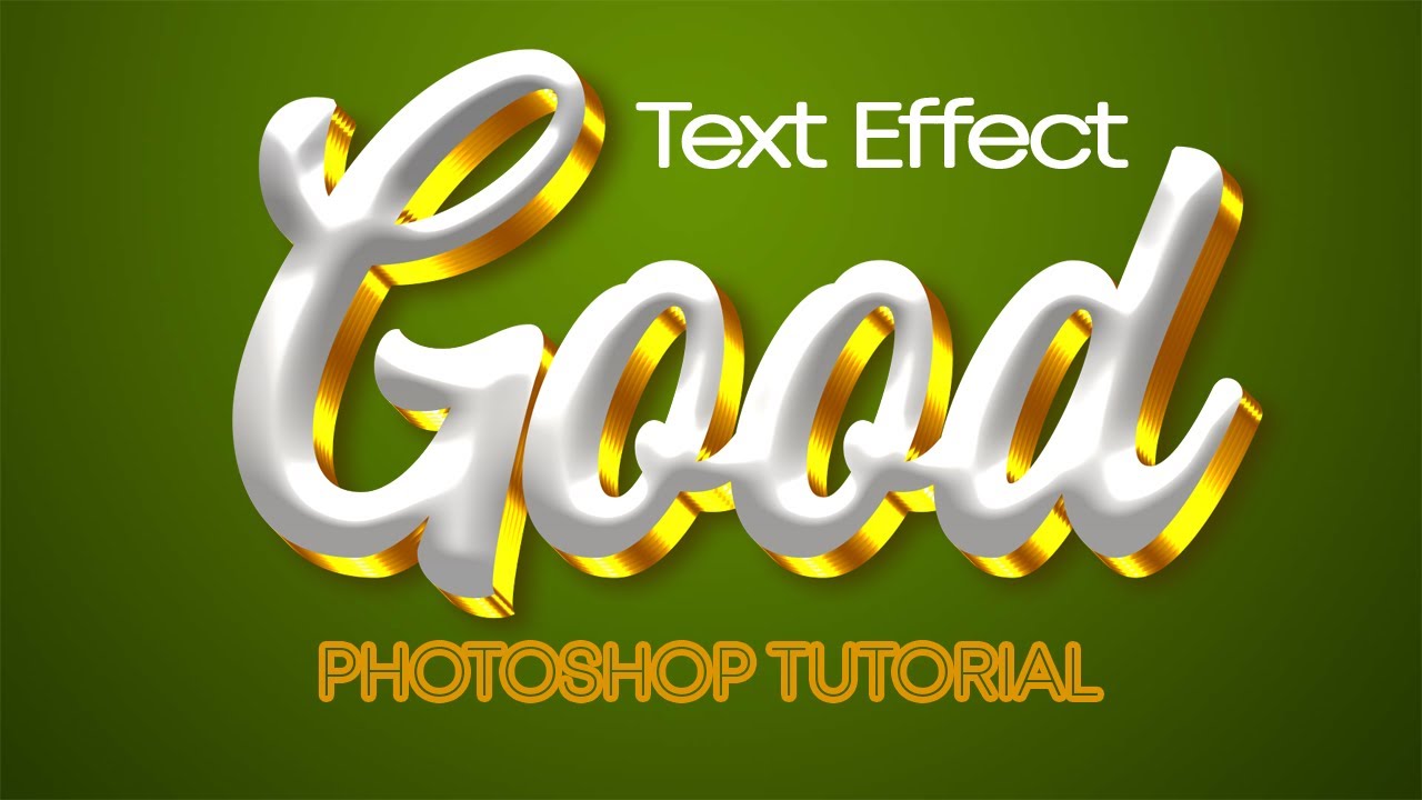 Photoshop 3D Text Effect Tutorial | Smooth & Realistic Look