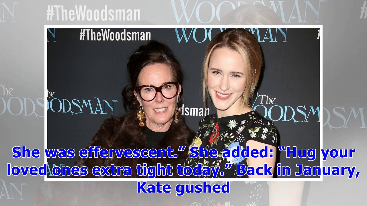 Actress Rachel Brosnahan Pays Tribute to Her Aunt Kate Spade